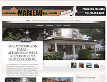 Tablet Screenshot of marleaurealestate.com